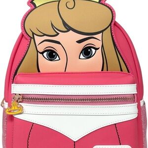 Loungefly Aurora Pink and White Princess Backpack NWT